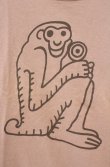 画像2: ヴィヴィアンウエストウッド 中古 / モンキープリントTシャツ 2 ピンク  O-26-02-15-041-sk-IG-OS (2)
