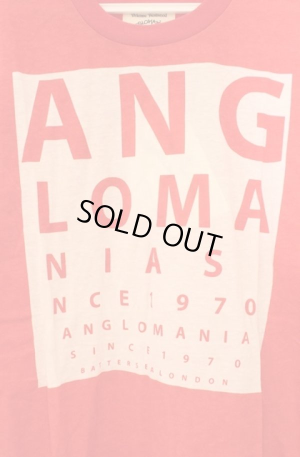 画像2: ANGLOMANIA 中古 / スクエアプリントTシャツ 38 レッド  O-26-02-15-042-ts-YM-ZH (2)