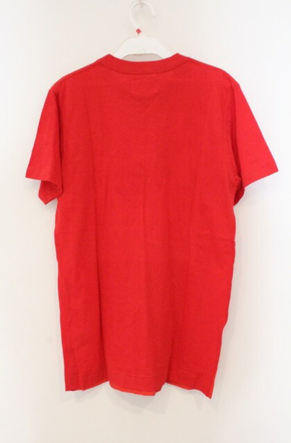 画像3: ANGLOMANIA 中古 / スクエアプリントTシャツ 38 レッド  O-26-02-15-042-ts-YM-OS (3)