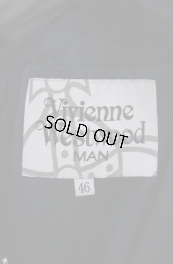 画像6: ヴィヴィアンウエストウッド MAN 中古 / アシンメトリックスカジャン ジャケット 46 ネイビーｘレッド  O-26-02-15-004-jc-YM-OS (6)