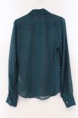 画像4: ヴィヴィアンウエストウッド 中古 / ドビードットブラウス 38 グリーン  O-26-02-15-046-bl-YM-OS (4)
