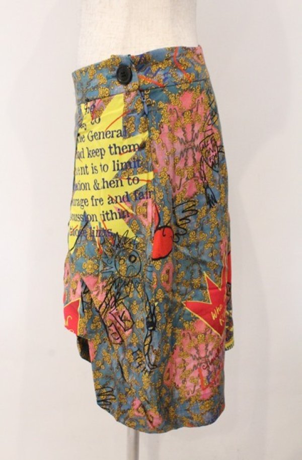 画像3: ヴィヴィアンウエストウッド 中古 / ティーガーデンスカート 42 マルチ  O-26-02-15-049-sk-YM-OS (3)