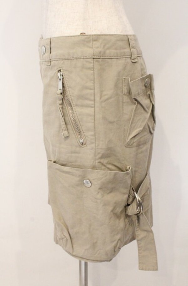 画像3: ヴィヴィアンウエストウッド 中古 / ミリタリースカート 2 ベージュ  O-26-02-15-051-sk-YM-OS (3)