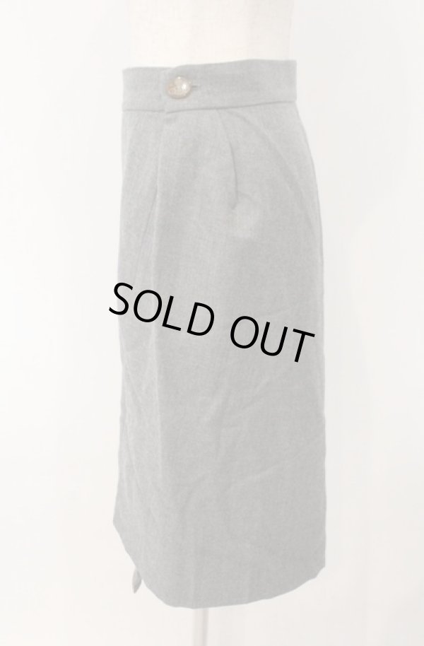 画像2: ヴィヴィアンウエストウッド 中古 / タイトミディスカート 2 グレー  O-26-02-15-054-sk-IG-OS (2)