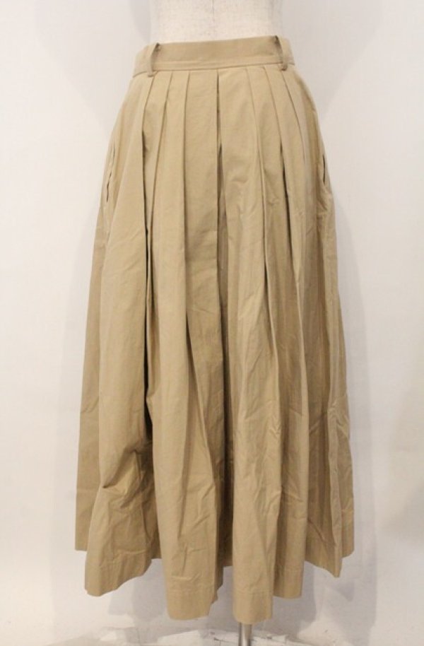 画像4: ヴィヴィアンウエストウッド 中古 / コットンプリーツロングスカート 02 イエロー  O-26-02-15-060-sk-IG-OS (4)