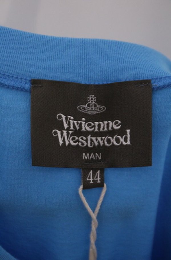 画像4: ヴィヴィアンウエストウッド MAN 中古 / シーモンスターTシャツ 44 ブルー  O-26-02-15-006-ts-YM-OS (4)