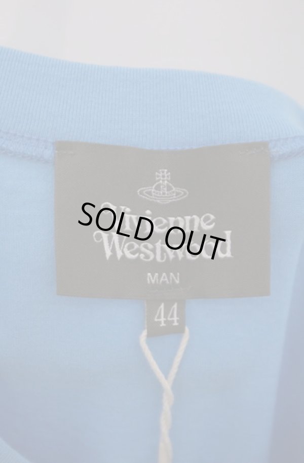 画像4: ヴィヴィアンウエストウッド MAN 中古 / シーモンスターTシャツ 44 ブルー  O-26-02-15-006-ts-YM-OS (4)