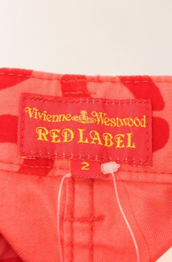 画像5: ヴィヴィアンウエストウッド 中古 / レオパードジャガードサブリパンツ 2 朱色  O-26-02-15-063-pa-IG-OS (5)