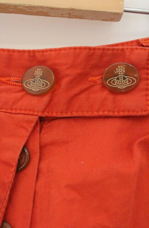 画像2: ヴィヴィアンウエストウッド 中古 / アルコホリックショートパンツ 40 オレンジ  O-26-02-15-064-pa-YM-OS (2)