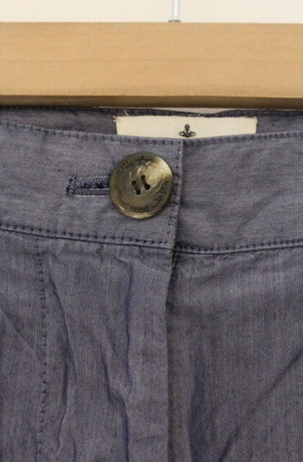 画像2: ANGLOMANIA 中古 / ラインテープパンツ 36 ブルー  O-26-02-15-067-pa-IG-OS (2)