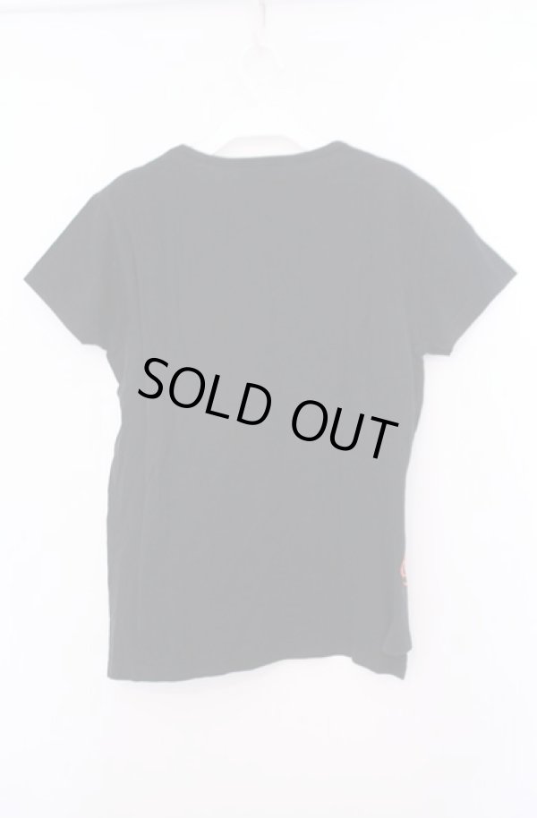 画像3: ヴィヴィアンウエストウッド MAN 中古 / プリントオーブTシャツ 44 ブラック×オレンジ  O-26-02-15-007-ts-IG-ZH (3)