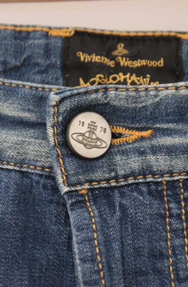 画像2: ヴィヴィアンウエストウッド Anglomania and Lee 中古 /ISS BELL SHORTS CALZONCINI（ブリスベル ショーツ カルゾンチーニ） 26 インディゴ  O-26-02-15-068-pa-IG-OS (2)