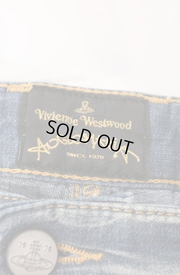 画像6: ヴィヴィアンウエストウッド Anglomania and Lee 中古 /ISS BELL SHORTS CALZONCINI（ブリスベル ショーツ カルゾンチーニ） 26 インディゴ  O-26-02-15-068-pa-IG-OS (6)