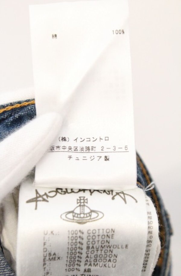画像7: ヴィヴィアンウエストウッド Anglomania and Lee 中古 /ISS BELL SHORTS CALZONCINI（ブリスベル ショーツ カルゾンチーニ） 26 インディゴ  O-26-02-15-068-pa-IG-OS (7)
