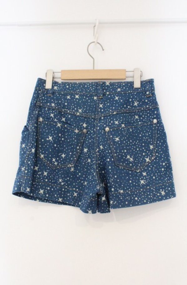 画像3: ヴィヴィアンウエストウッド 中古 / ミルキーウェイデニムショートパンツ 2 ブルー  O-26-02-15-069-pa-IG-OS (3)