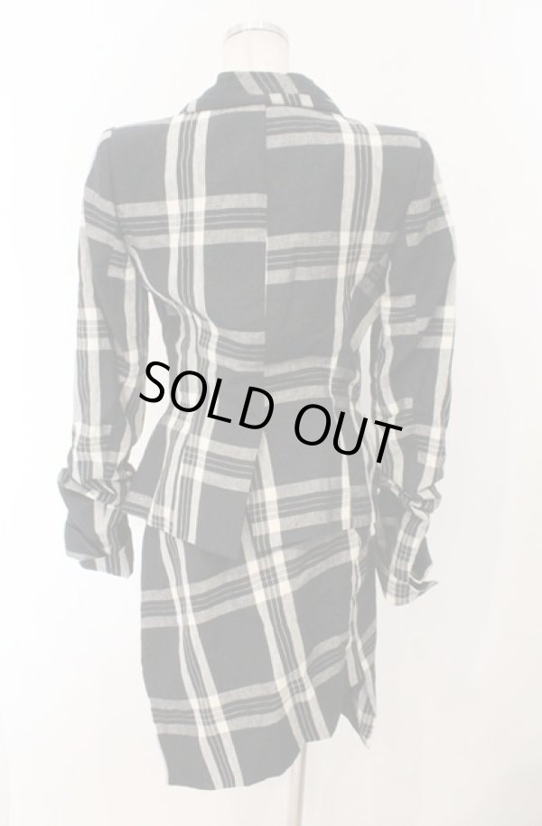 画像4: ヴィヴィアンウエストウッド 中古 / DRUNKEN TAILORED JACKET セットアップ（ドランクンジャケット） 双方40（9号相当） グレーｘブラック  O-26-02-15-071-jc-YM-ZH (4)