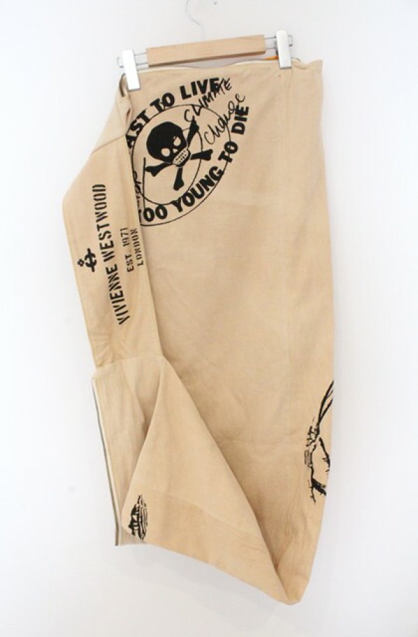 画像3: ヴィヴィアンウエストウッド 中古 / PROPAGANDA SKELTONバッグ  アイボリー  O-26-02-15-072-ba-YM-OS (3)