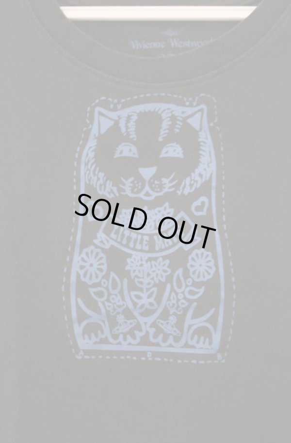 画像2: ヴィヴィアンウエストウッド 中古 / マトリョーシカプリントTシャツ 2 ブラック×ブルー  O-26-02-15-008-ts-IG-OS (2)