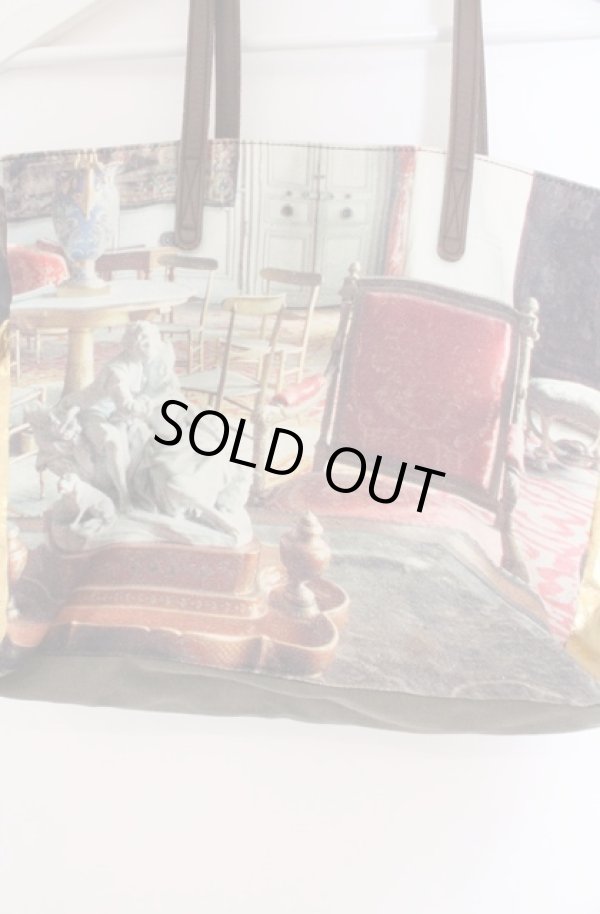 画像2: ヴィヴィアンウエストウッド 中古 / サロン柄トートバッグ  マルチ  O-26-02-15-074-ba-IG-OS (2)