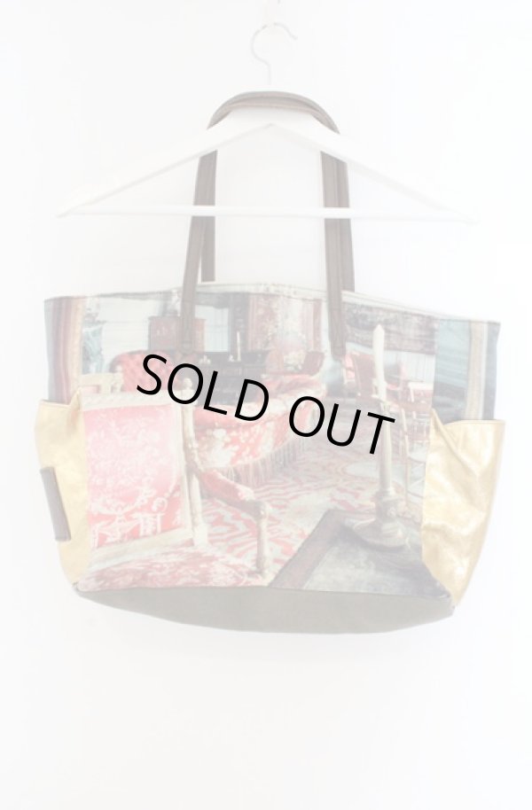 画像4: ヴィヴィアンウエストウッド 中古 / サロン柄トートバッグ  マルチ  O-26-02-15-074-ba-IG-OS (4)