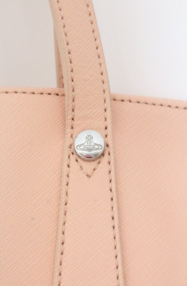 画像3: ヴィヴィアンウエストウッド 中古 / OPPER SAFFIANO TOTE（ショッパーサフィアーノトートバッグ）  ピンク  O-26-02-15-075-ba-IG-OS (3)