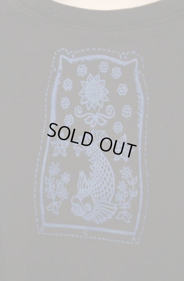 画像4: ヴィヴィアンウエストウッド 中古 / マトリョーシカプリントTシャツ 2 ブラック×ブルー  O-26-02-15-008-ts-IG-OS (4)