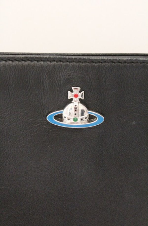 画像2: ヴィヴィアンウエストウッド 中古 / SQUIRE NEW SQUARE CROSSBODY  ブラック  O-26-02-15-081-ba-IG-OS (2)