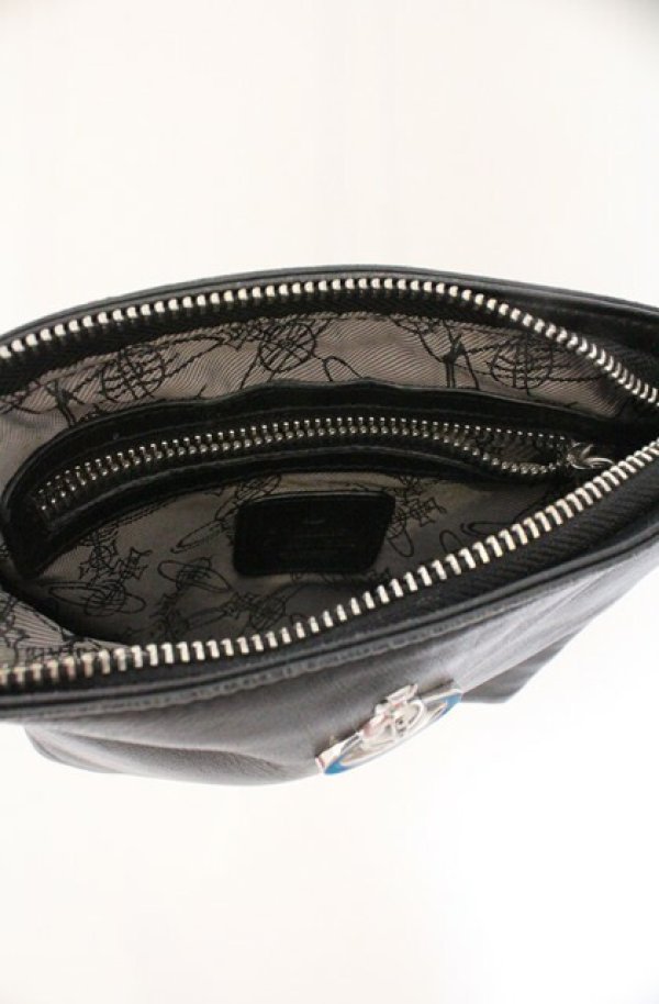 画像7: ヴィヴィアンウエストウッド 中古 / SQUIRE NEW SQUARE CROSSBODY  ブラック  O-26-02-15-081-ba-IG-OS (7)