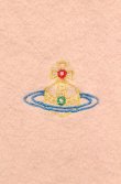 画像2: ヴィヴィアンウエストウッド 中古 / カラーオーブ刺繍マフラー  ピンク  O-26-02-15-086-gd-YM-OS (2)