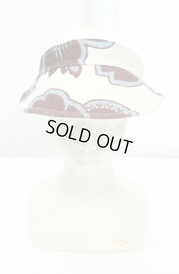 画像2: ヴィヴィアンウエストウッド 中古 / ダンシングフラワーサンバイザー  アイボリーｘブラウン  O-26-02-15-090-ha-YM-ZH (2)