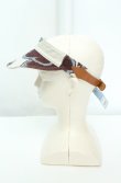 画像3: ヴィヴィアンウエストウッド 中古 / ダンシングフラワーサンバイザー  アイボリーｘブラウン  O-26-02-15-090-ha-YM-ZH (3)