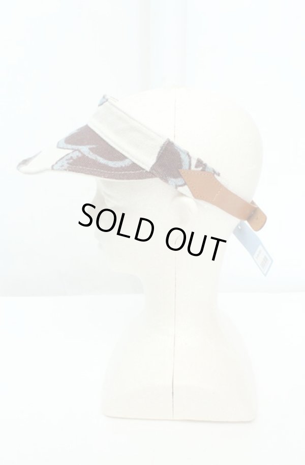 画像3: ヴィヴィアンウエストウッド 中古 / ダンシングフラワーサンバイザー  アイボリーｘブラウン  O-26-02-15-090-ha-YM-ZH (3)