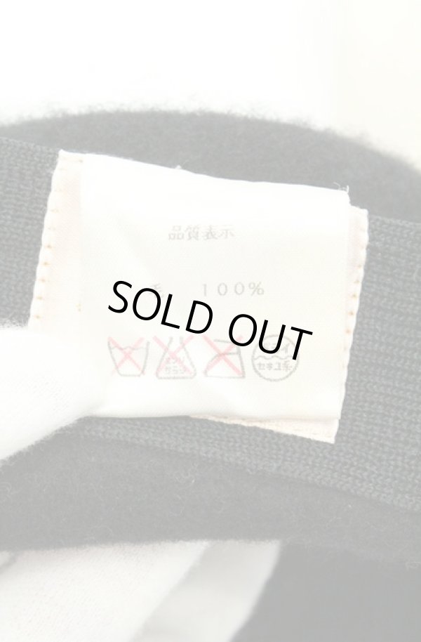 画像6: ヴィヴィアンウエストウッド 中古 / グラフィティオーブ刺繍ベレー帽  ブラック  O-26-02-15-094-gd-YM-ZH (6)