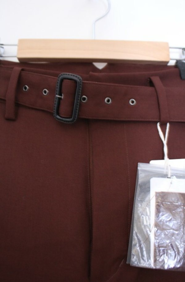 画像2: ヴィヴィアンウエストウッド MAN 中古 / クレイジーベルトトラウザーズパンツ 44 ワイン  O-26-02-15-010-pa-YM-OS (2)