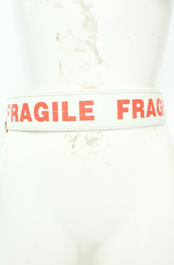 画像3: ANGLOMANIA 中古 / FRAGILE ワイドベルト  ホワイト  O-26-02-15-101-gd-YM-OS (3)