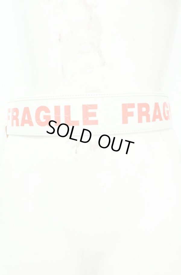 画像3: ANGLOMANIA 中古 / FRAGILE ワイドベルト  ホワイト  O-26-02-15-101-gd-YM-OS (3)