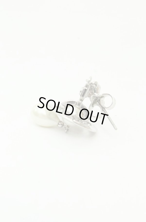 画像2: ヴィヴィアンウエストウッド MAN 中古 / MAN. PEARL DROP シングルピアス  シルバー  O-26-02-15-104-ac-YM-ZH (2)