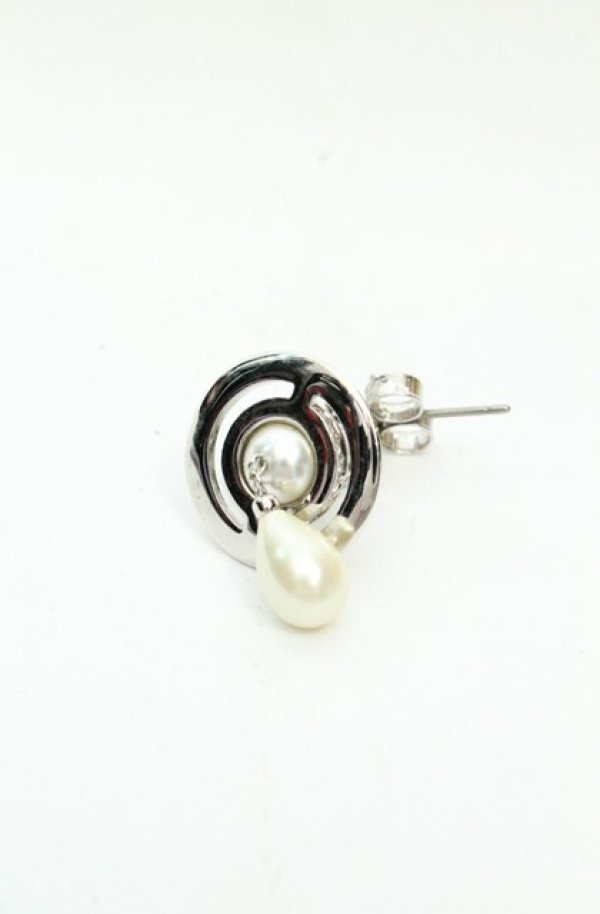 画像3: ヴィヴィアンウエストウッド MAN 中古 / MAN. PEARL DROP シングルピアス  シルバー  O-26-02-15-104-ac-YM-OS (3)