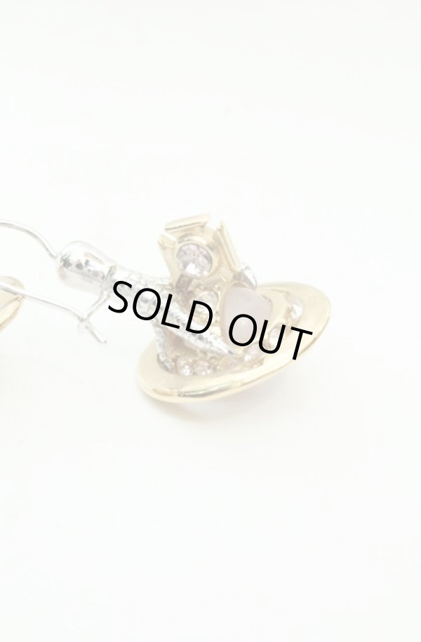 画像2: ヴィヴィアンウエストウッド 中古 / GILDA 3D イヤリング  シルバーｘゴールド  O-26-02-15-105-ac-YM-OS (2)