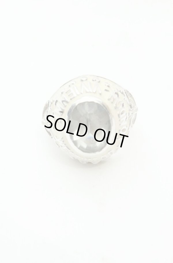 画像2: ヴィヴィアンウエストウッド 中古 / カレッジリング M(約15号） ホワイトｘクリア  O-26-02-15-106-rg-YM-OS (2)