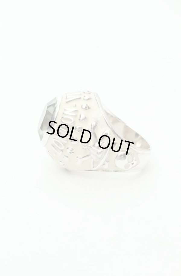 画像3: ヴィヴィアンウエストウッド 中古 / カレッジリング M(約15号） ホワイトｘクリア  O-26-02-15-106-rg-YM-OS (3)