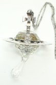 画像2: ヴィヴィアンウエストウッド 中古 / Crystal Dropジャイアントペンダント  シルバー  O-26-02-15-114-nl-YM-OS (2)