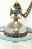 画像3: ヴィヴィアンウエストウッド 中古 / ヴィンテージジャイアントオーブペンダント  ブルーｘゴールド  O-26-02-15-115-nl-YM-OS (3)