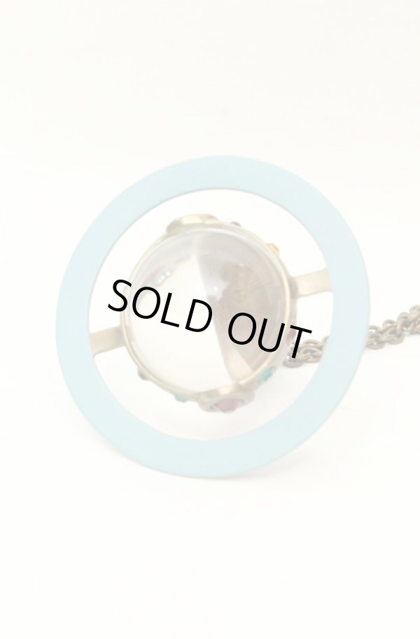 画像6: ヴィヴィアンウエストウッド 中古 / ヴィンテージジャイアントオーブペンダント  ブルーｘゴールド  O-26-02-15-115-nl-YM-OS (6)