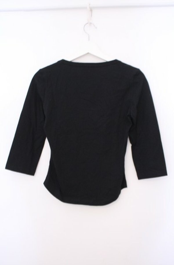 画像3: ヴィヴィアンウエストウッド 中古 / カラーオーブ刺繍ラウンドカットソー S ブラック  O-26-02-15-012-to-IG-OS (3)