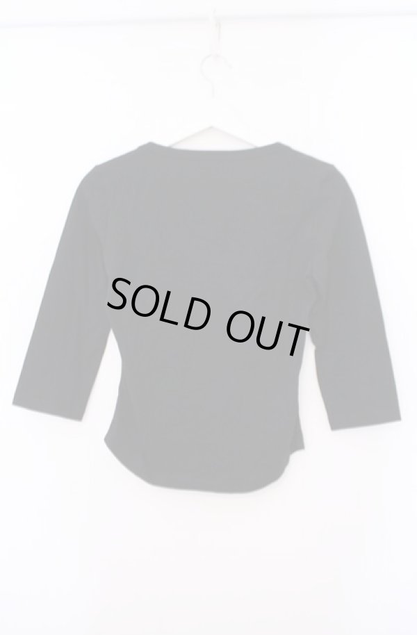 画像3: ヴィヴィアンウエストウッド 中古 / カラーオーブ刺繍ラウンドカットソー S ブラック  O-26-02-15-012-to-IG-OS (3)