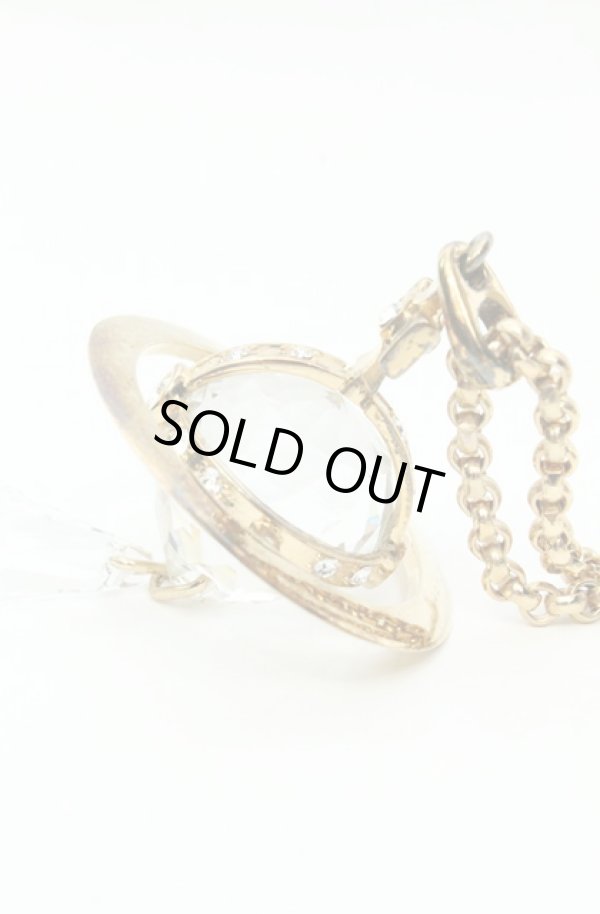 画像3: ヴィヴィアンウエストウッド 中古 / Crystal Dropスモールペンダント  ゴールド  O-26-02-15-116-nl-YM-OS (3)