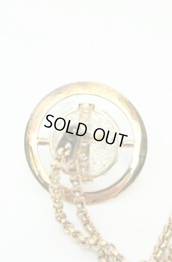 画像4: ヴィヴィアンウエストウッド 中古 / Crystal Dropスモールペンダント  ゴールド  O-26-02-15-116-nl-YM-OS (4)