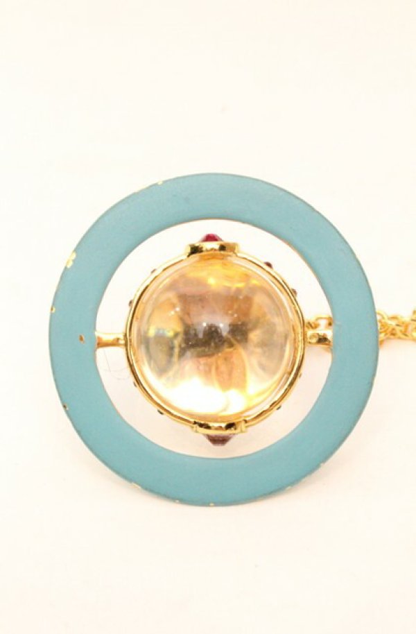 画像5: ヴィヴィアンウエストウッド 中古 / ヴィンテージスモールオーブネックレス  ブルーｘゴールド  O-26-02-15-117-nl-YM-OS (5)