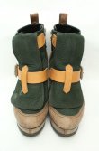 画像2: ヴィヴィアンウエストウッド 中古 / ウェッジソールボンテージブーツ 40（25cm） グリーンｘブラウン  O-26-02-15-121-sh-YM-OS (2)